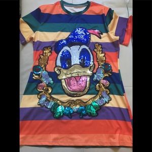 Disney Themed Sequined Donald Duck Dress/Tunic